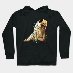 Pug lovers christmas time Hoodie